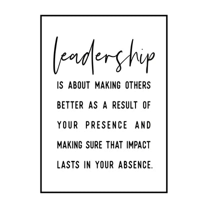 Motivational Poster Success Quotes Print Leadership Canvas Painting Success Wall Art Picture for Living Room Office Home Decor
