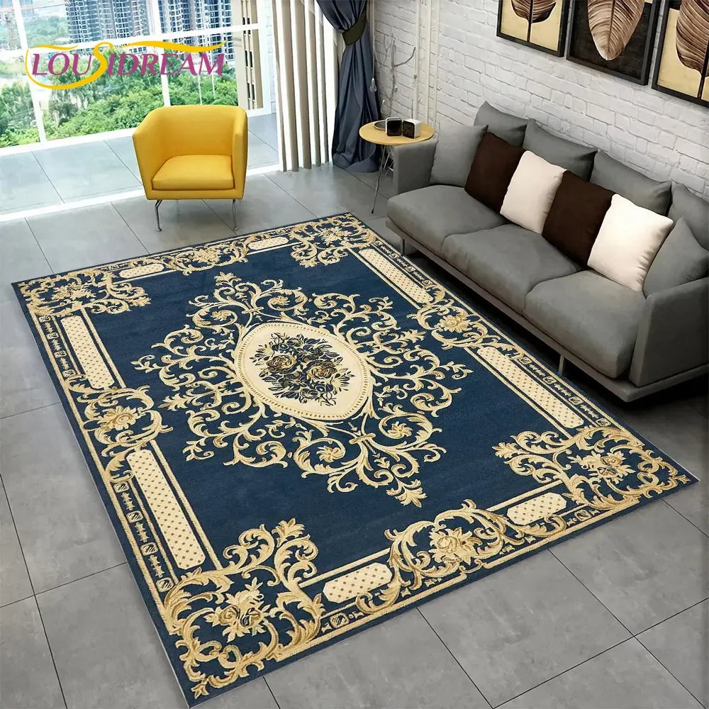 Turkey Persian Bohemian Area Rug Large,Carpet Rug for Living Room Bedroom Sofa Doormat Decoration,Kid Play Non-slip Floor Mat
