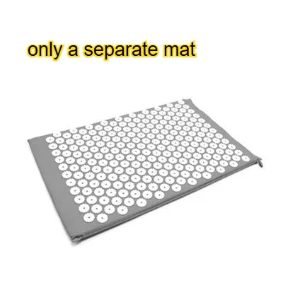 Acupressure Mat Massage Mat Pillow Set Applicator for Neck Foot Yoga Mat with Needle Back Cushion