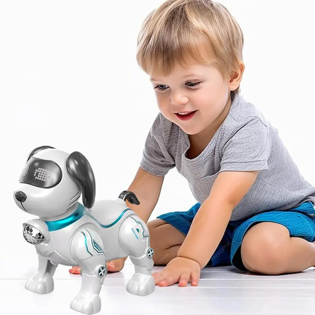 RC Robot Dog Electronic Stunt Pet Interactive Touch Programmable Smart Walking Dancing Kids Birthday Gift for Kids Boys Girls