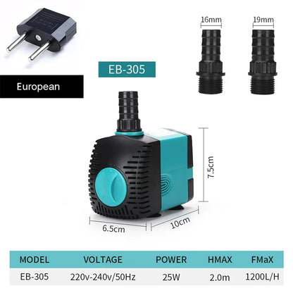 Small Adjustable Flow Rate Submersible Pump Fish Tank Aquarium Circulating Pump Bottom Filter Silent Suction Manure Change Pump