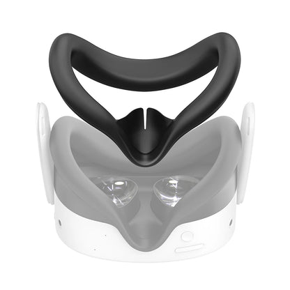 Silicone VR Face Cover with Anti-Leakage Nose Pad VR Silicone Mask Cover Protective Eye Pad for Meta Quest 3S VR Accessories