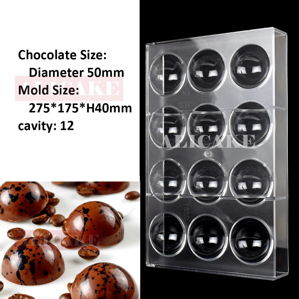 Polycarbonate Chocolate Mould Professional Molds for Candy Bonbons Bar Acrylic Mold Confectionery Baking Pastry Bakery Utensils