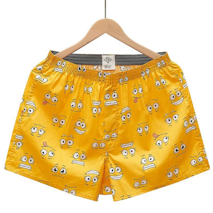 1PC 100% Cotton Men's Underwear Soft Comfortable Men's Underwear Men's Shorts Home Loose Stretch Men's Aloe Pants Boxer Briefs