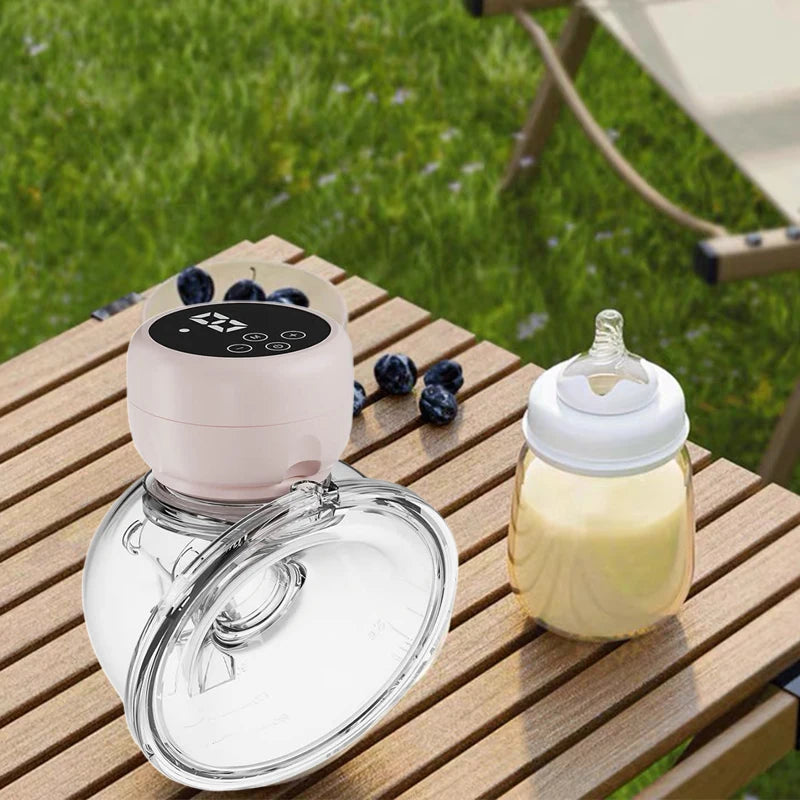 2pcs/set Wearable Electric Breast Pump Painless Double-Sided, Fully Automatic, Hands-Free Breast Collector for Breastfeeding