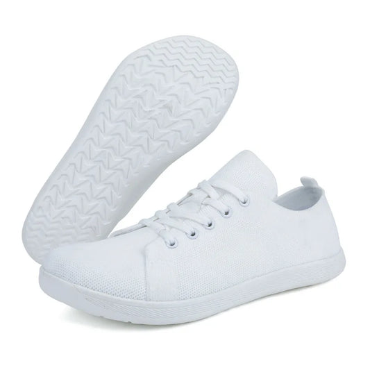 Unisex Wide Barefoot Shoes Wide Toe Cross Trainer Slip on Running Shoes Breathable Mesh Casual Sneakers for Outdoor Sports