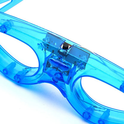 10/20/30/40/50 Pcs LED Light Up Glasses Glow In The Dark Glasses Neon Party Supplies Adults Birthday Party Decoration
