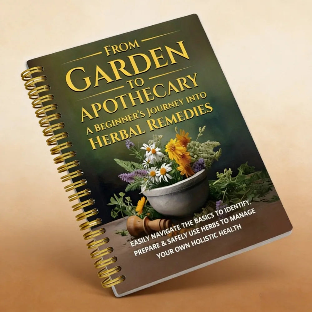 Spiral Bound Herbal Healing Book | Heart Health Blood Pressure Focus Recipes