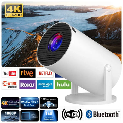 4K Mini Projector 10000 Lumens LED 1080P WiFi Bluetooth Ultra HD Portable Home Theater