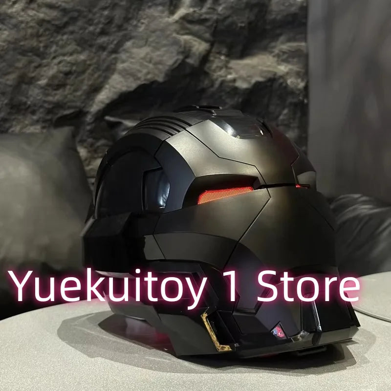 Newly Upgraded Iron Man Helmet Mk5 Mk50 Mk17 Wearable Voice Controlled Opening And Closing Classic Collectible Ornaments Gifts