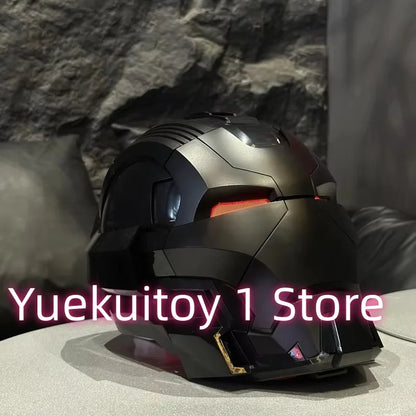 Newly Upgraded Iron Man Helmet Mk5 Mk50 Mk17 Wearable Voice Controlled Opening And Closing Classic Collectible Ornaments Gifts