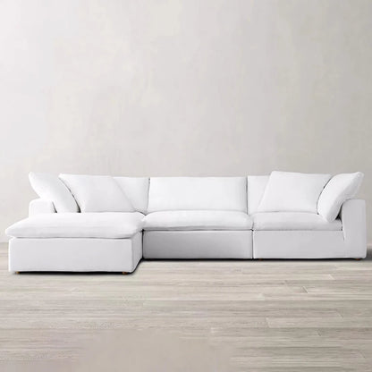 Modern Design l Shape Sofa Set Living Room Furniture Sectional Couch Set Modern Living Room Sofa White Sofas for Home