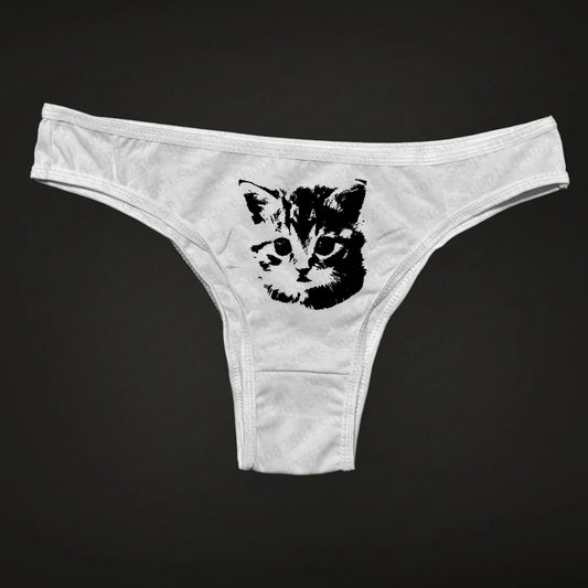Y2K Women's Underwear Cute Cat Print Underwear Breathable Underwear Fun Hot Print Underwear Sexy Slimming Underwear Emo Girls