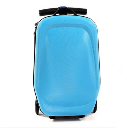 Adult Folding Business Trolley Case Design Cool Travel Suitcase Trip Cabin Skateboard Scooter Kids Riding Luggage Carrier Unisex
