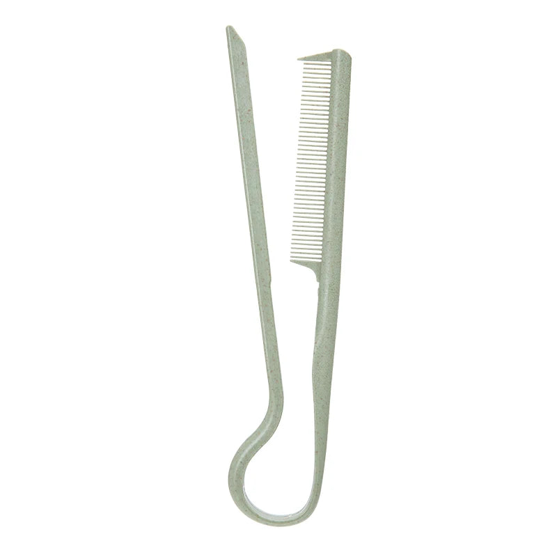 V-Shaped Hair Styling Comb | Manual Fine-Tooth Resin Design | Home & Salon Hair Sectioning