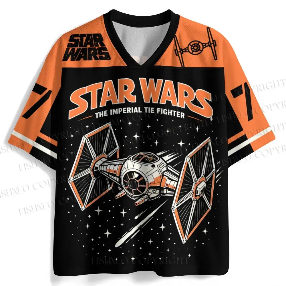 2026 New Star Wars Movie Sports Fashion Adult Children's Short Sleeve V-neck Street Gothic Style Horror Fans Gift