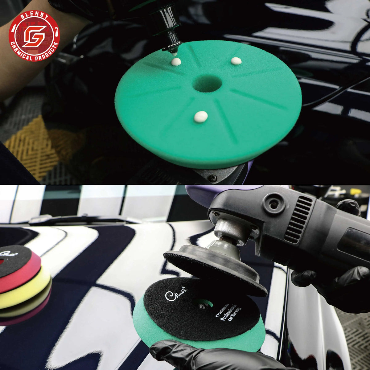 5 Inch Buffing Polishing Pads Flat Foam Sponge Waxing Pad Kit Tool For Car Polisher Buffer Auto Care Buffing Pads