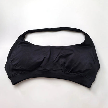 NCLAGEN Sports Bra Women Sportswear Seamless Halter Top High Support Push-up Open Back Gym Wear Fitness Yoga Workout Underwear