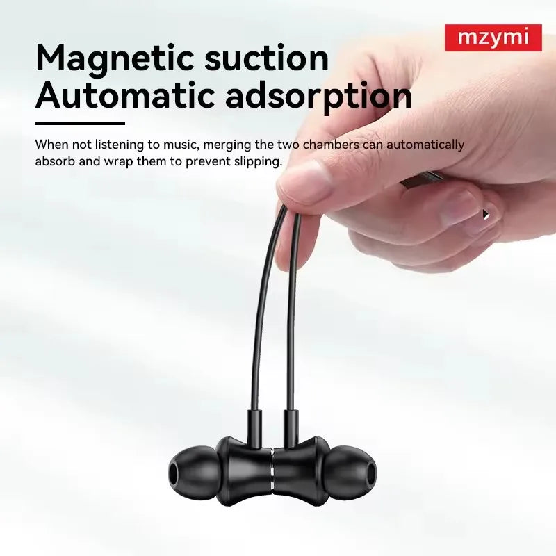 mzymi i35 Neckband Earbuds Bluetooth In Ear Wireless Earphones 9D Sound Sport Headset Waterproof Headphones for XIAOMI With Mic