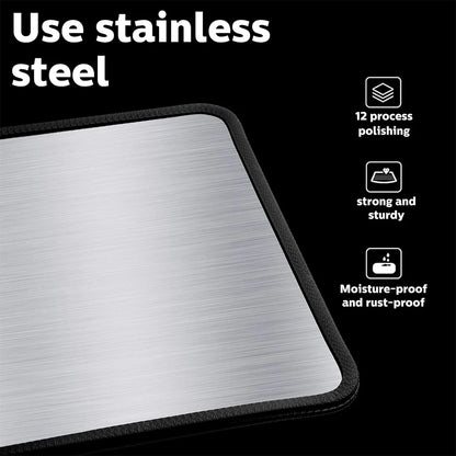 LMETJMA Splatter Guard Foldable Stainless Steel Oil Splash Board Nonstick Oil Splatter Guard Heat Insulation Board For Stove Top