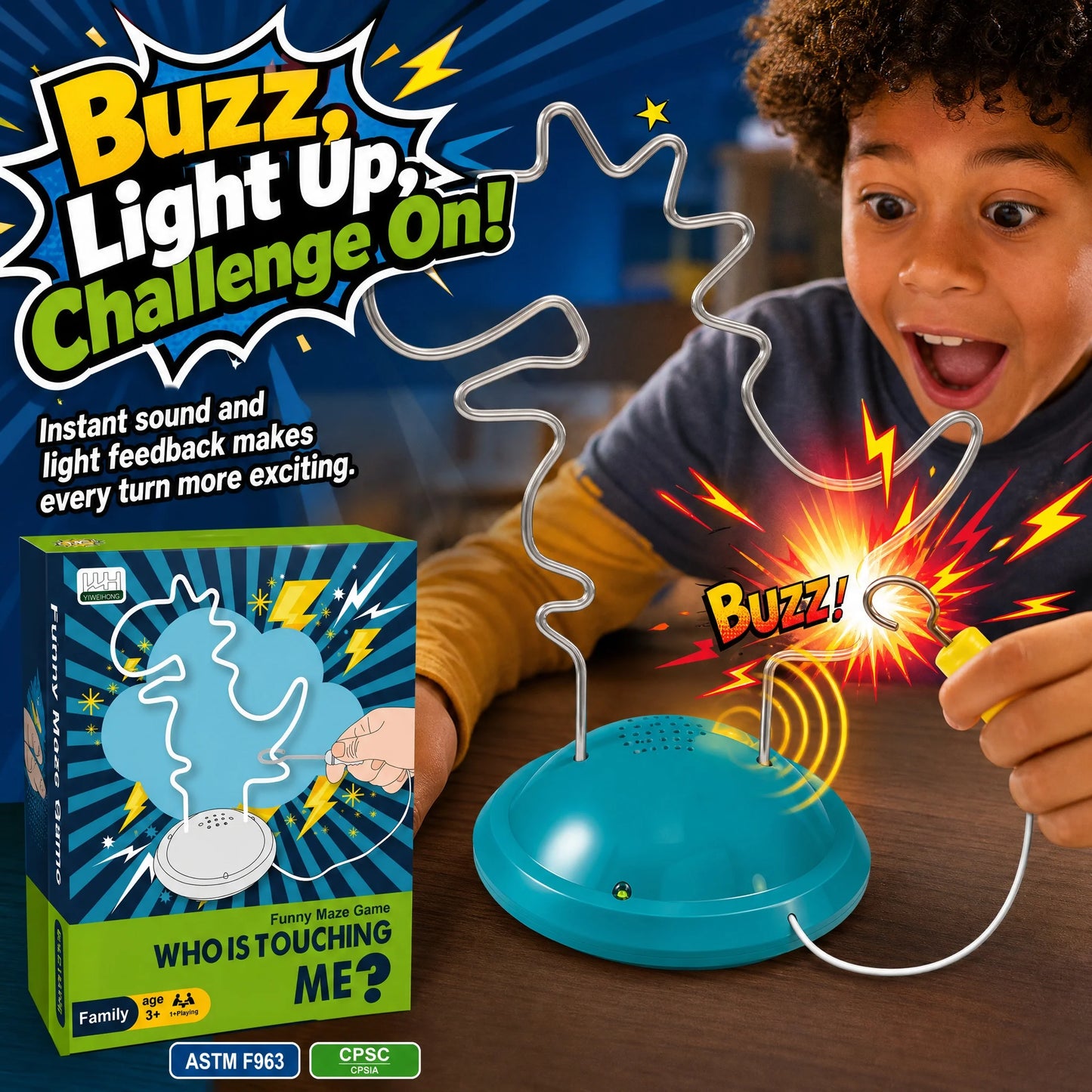 Fire Line Impact Electric Touch Maze CHILDREN'S Puzzle Interactive CHILDREN'S Creative Gift Focus Artifact Focus Training Game