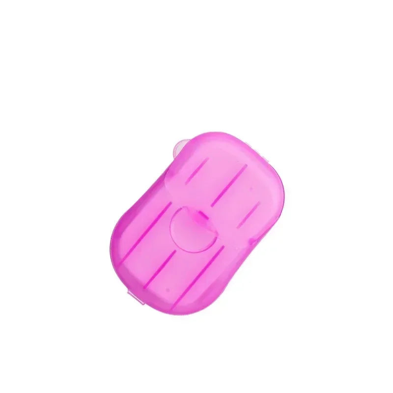 Outdoor travel disposable soap tablet box soap paper Portable hand washing tablet Small soap tablet mini soap sheet