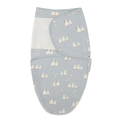 INSULAR Baby Cotton Swaddling Cloth With Caps Envelope Type Newborn Cartoon Envelope Anti-Startle Adjustable Bedding Item
