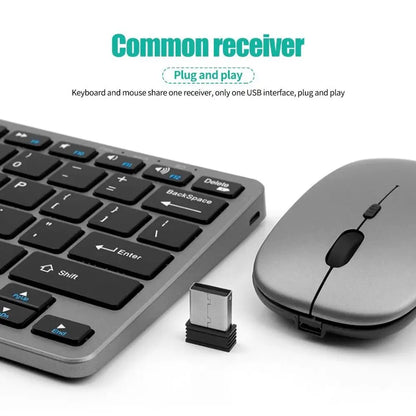 2.4G Wireless Keyboard Mouse Set 2 Modes Bluetooth 5.0 Keyboard Mouse Combo Ultra-thin Bluetooth Keyboard PC Accessories