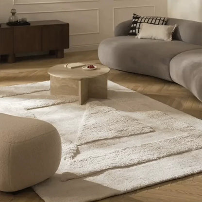 Warm Cream Living Room Carpet Thick Home Soft Bedroom Rug Nordic Sofa Coffee Table Floor Mat Store Decoration Display Carpet