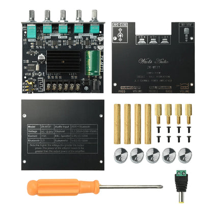 2.1 Channel BL Digital Power Amplifier Module with Subwoofer Output High Low Bass Adjustment 100W+50W+50W High Fidelity Bluetooth 5.0 Audio Board