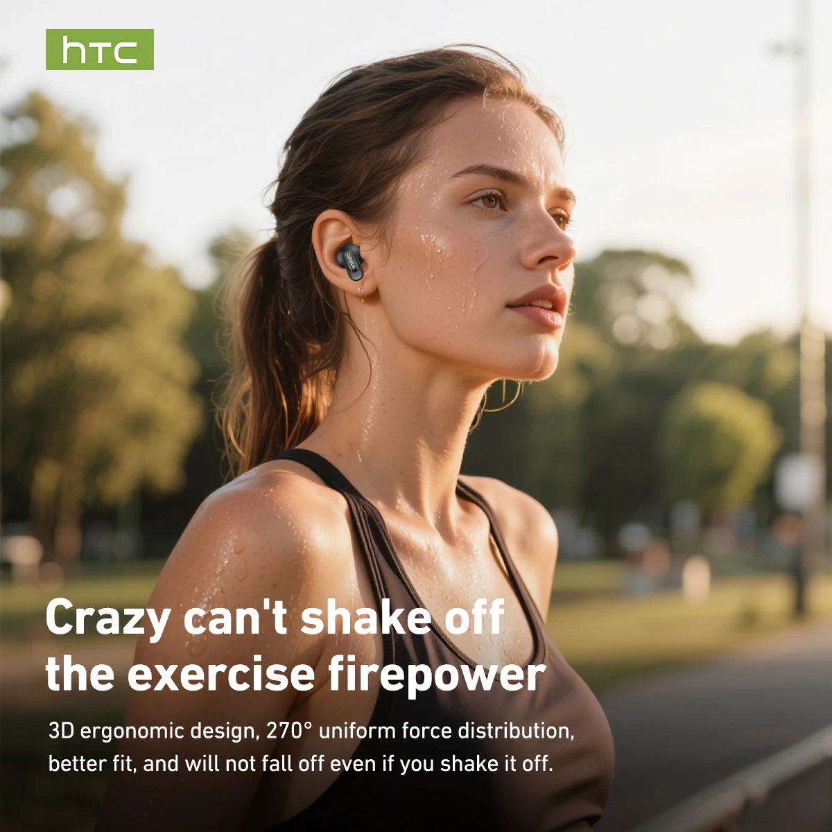 HTC NE79 TWS Bluetooth 6.0 Earphones AI Translator In-Ear HiFi Sound Headset for Sports Headset with Clear Call Mic