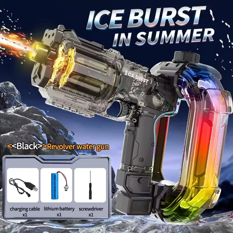 Simulated Firing Electric Water Guns for Children Powerful Continuous Shooting Automatic Water Blasters Summer Outdoor Kids Toys
