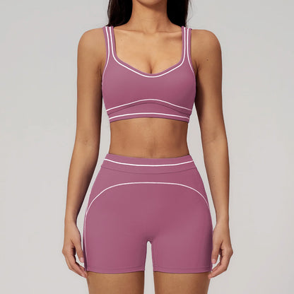 Yoga Suit 2PCS Women Tracksuits Sports Outfits Gym Clothes Running Sports Bra Suits Female Workout Yoga Clothes Athletic Wear