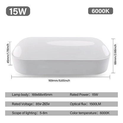 Wall Light 15W AC85-265V 3000K 4000K 6000K LED Lamps Indoor Outdoor Wall Sconce Living Room Porch Bedroom Wall Lamp