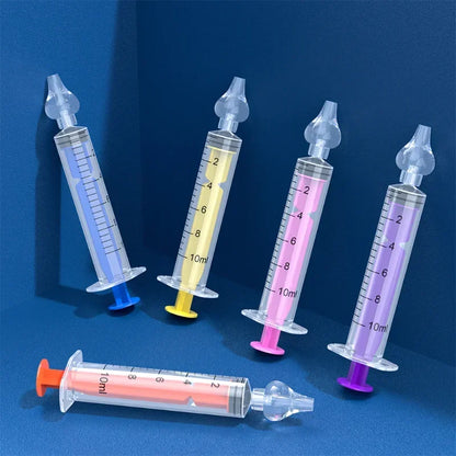 10ML/20ML Baby Nose Cleaner Needle Tube Nasal Aspirator Reusable Baby Rhinitis Nasal Washer Syringe Nasal Irrigator for Children