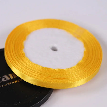 22 Meters/Roll 6mm Silk Satin Ribbons Christmas Halloween Birthday Party Gift Wrapping Ribbons DIY Handmade Crafts Material