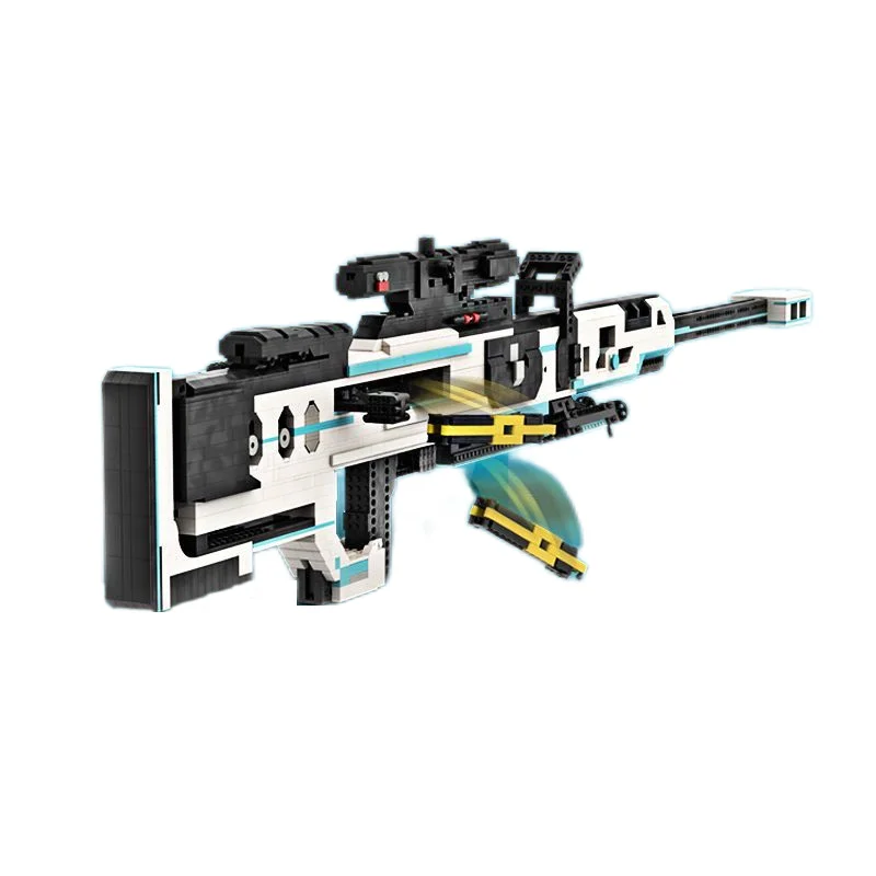 3800PCS Technical Apex KRABER MARK II Sniper Rifle Building Blocks High Tech MOC Constructuon Gun Toys Gift For Children Kids