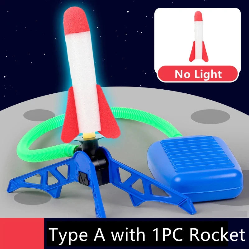 Flying Rocket Launch Cannon Foot Stepping Soaring Rocket Foot Stepping Toy Outdoor Flying Cannon Foot Stepping Children's Toy