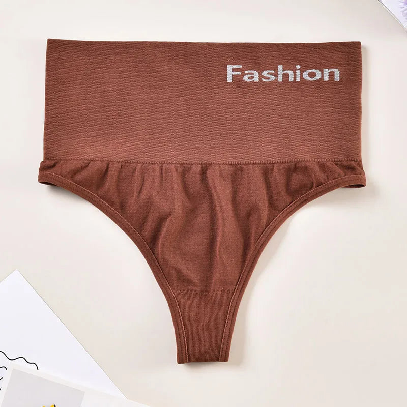 Sexy Women's High Waisted Underwear, Seamless Thong, Slimming Open Buttocks Underwear, Slimming Underwear, Women's Underwear
