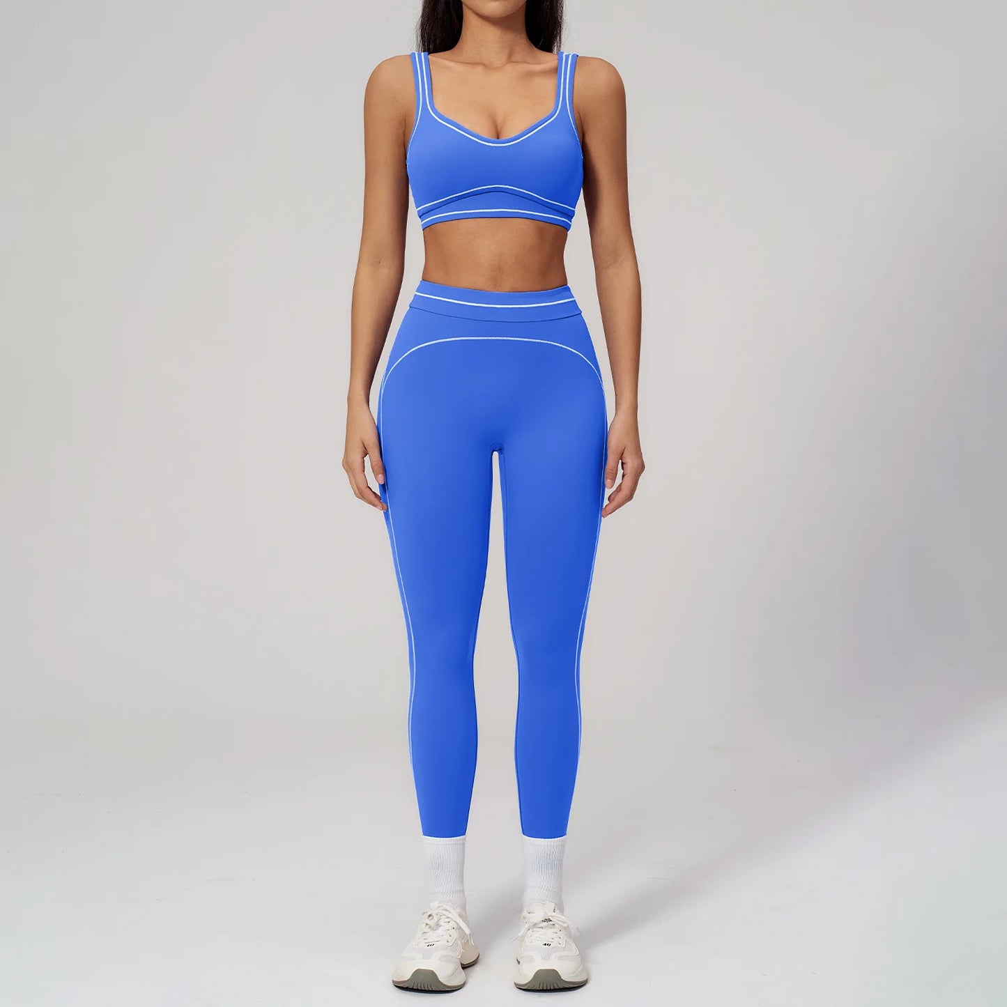 Yoga Suit 2PCS Women Tracksuits Sports Outfits Gym Clothes Running Sports Bra Suits Female Workout Yoga Clothes Athletic Wear
