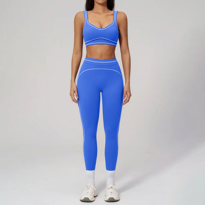 Yoga Suit 2PCS Women Tracksuits Sports Outfits Gym Clothes Running Sports Bra Suits Female Workout Yoga Clothes Athletic Wear
