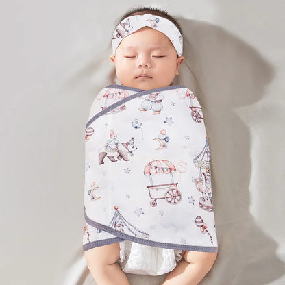 Cotton Baby Swaddle Anti-shock Sleeping Blanket Summer Thin Swaddling Wrap for Newborn Baby Sleeping Bag Bedding Items