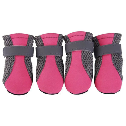 with Reflective Stripe for Small Large Dogs Hot Pavement Paw Protectors Pet Rain Boots Dog Boots Dog Shoes Pet Supplies
