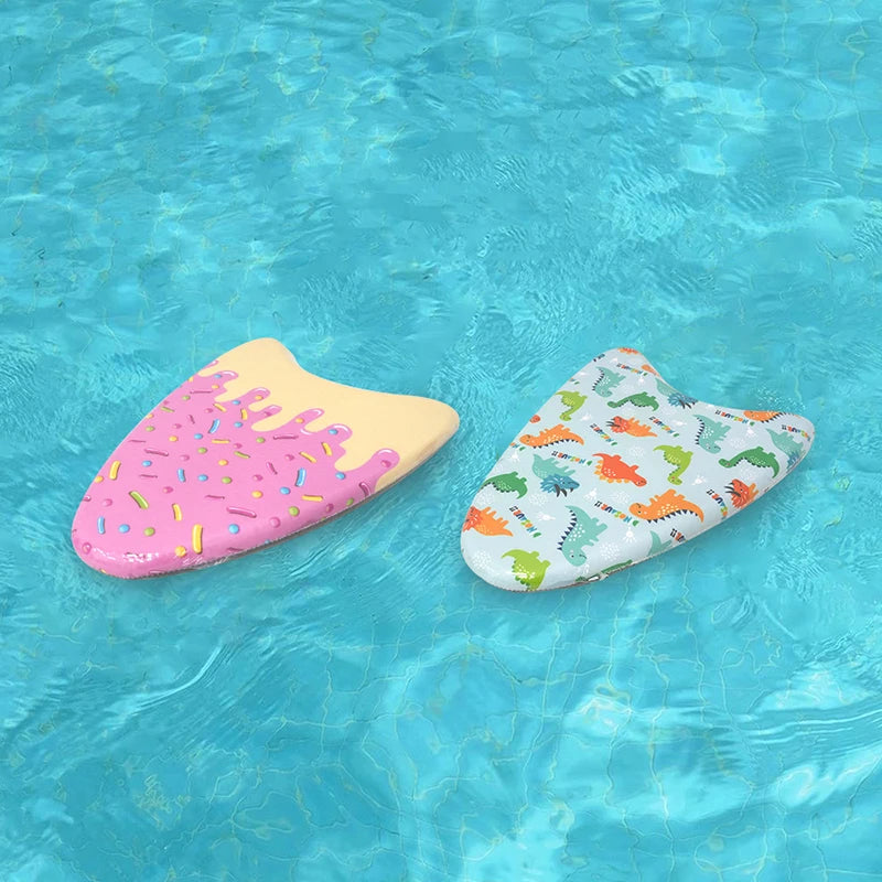 2 Colors Animal Print Floating Board Swimming Training Kick Board for Kids Adults Water Pool Accessories