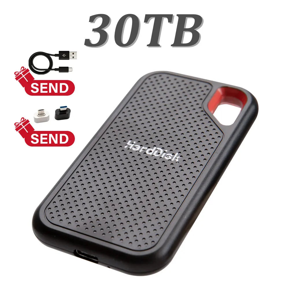 64TB large capacity mobile solid-state drive 1TB high-speed portable SSD USB3.1 plug and play suitable for laptops/MAC/PC