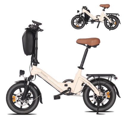Bodywel T16Pro Folding Electric Bike | 250W Motor 14-Inch Wheels | Commuter E-Bike with Disc Brakes