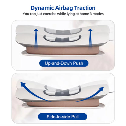 4 in 1 Dynamic Airbag Lumbar Traction Device Adjustable Waist Back Stretcher Support Massager Home Office Waist Spine Care Tool