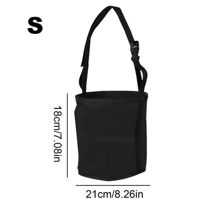 Horse hay feeding bag with adjustable neck, portable outdoor pet animal feed bag, easy to carry, suitable for horses, cattle, sheep, mules, and donkeys