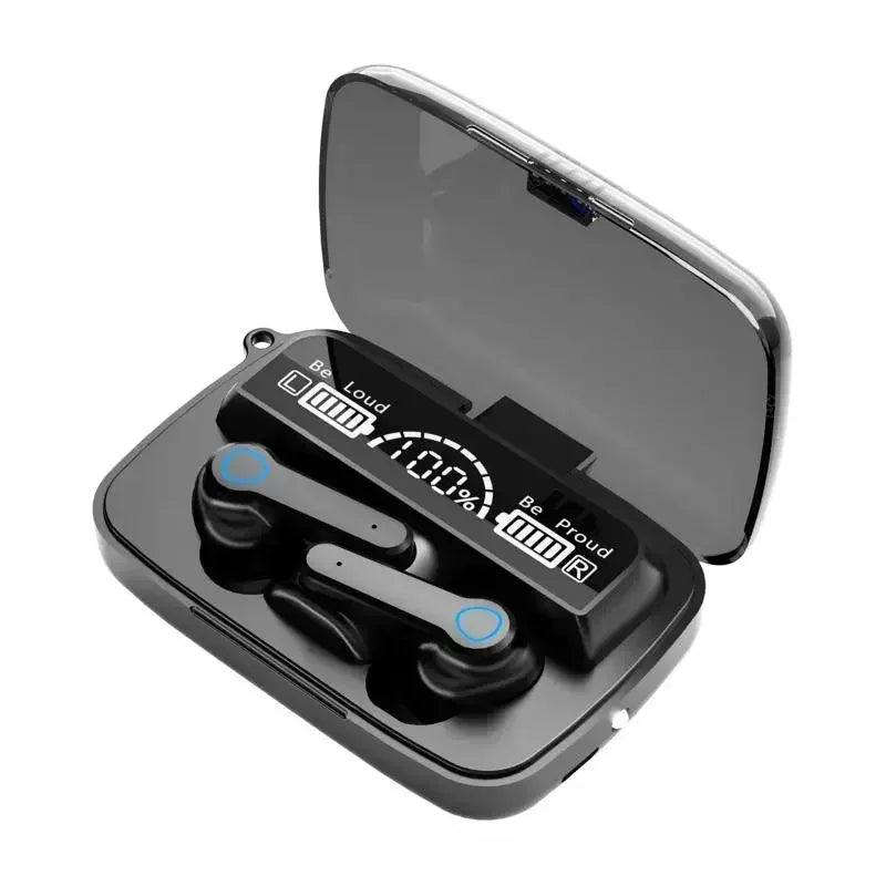 TWS Bluetooth Headphones 5.3 9D High Fidelity Wireless Headphones Touch IPX7 Waterproof Digital Display Headphones