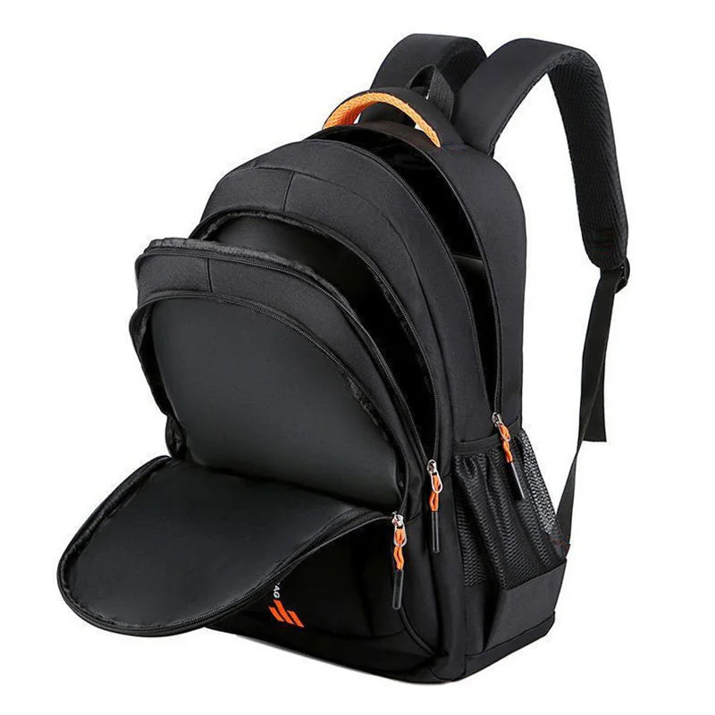 Unisex Large Capacity Backpack, Business Travel Laptop Bag, Multi-Compartment Design, Adjustable Straps, Ideal for Work Leisure